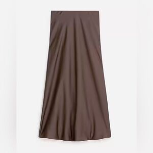 J.Crew Gwyneth Satin Slip Skirt